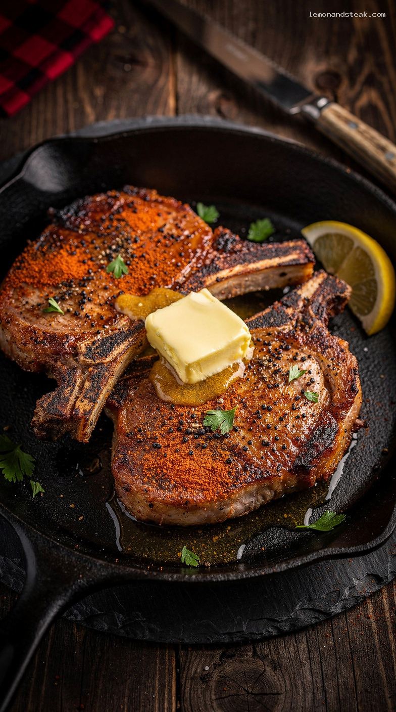 Oven-Roasted Paprika Garlic Pork Chops
