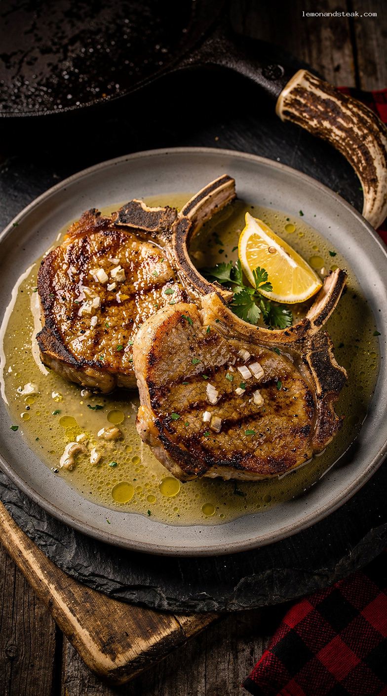 Pan-Seared Pork Chops With Lemon Butter Pan Sauce