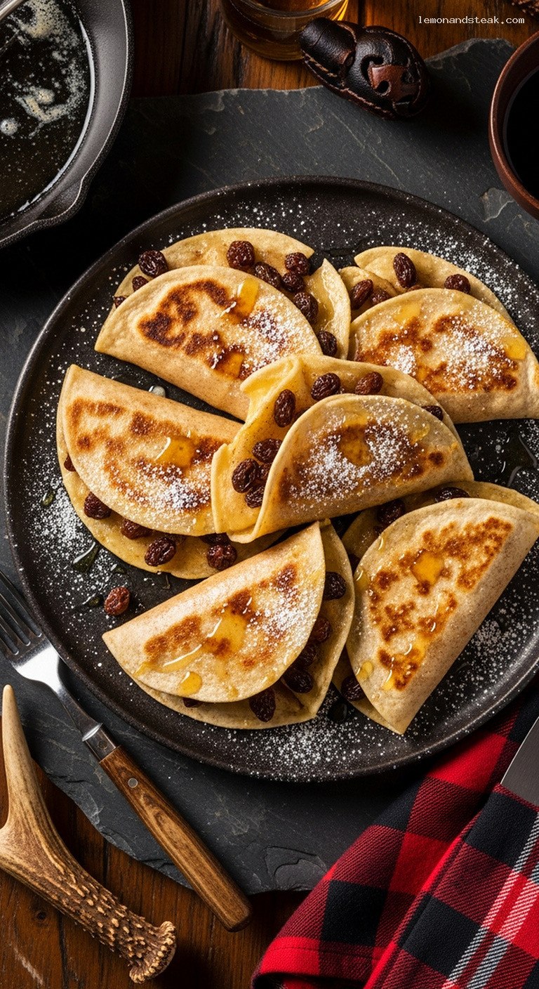 Pan-Toasted Cinnamon Raisin Tortilla Folds