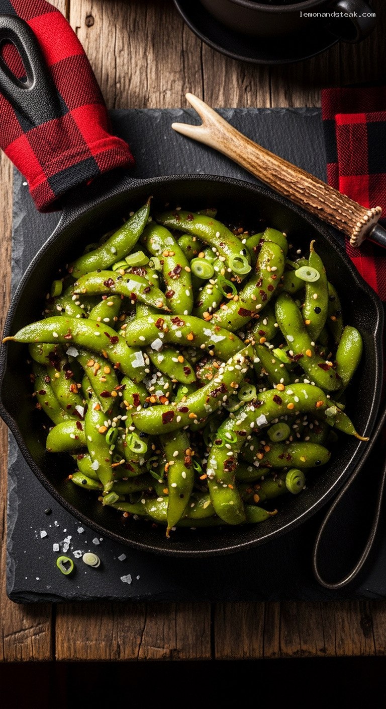 Pan-Warmed Garlic Chili Edamame Bowl
