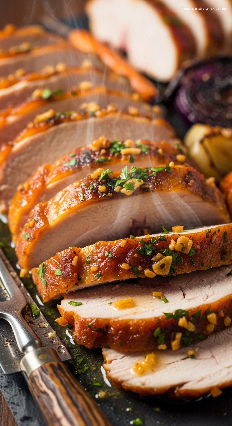 Paprika Garlic Butter Roast Turkey for Any Crowd – Closeup