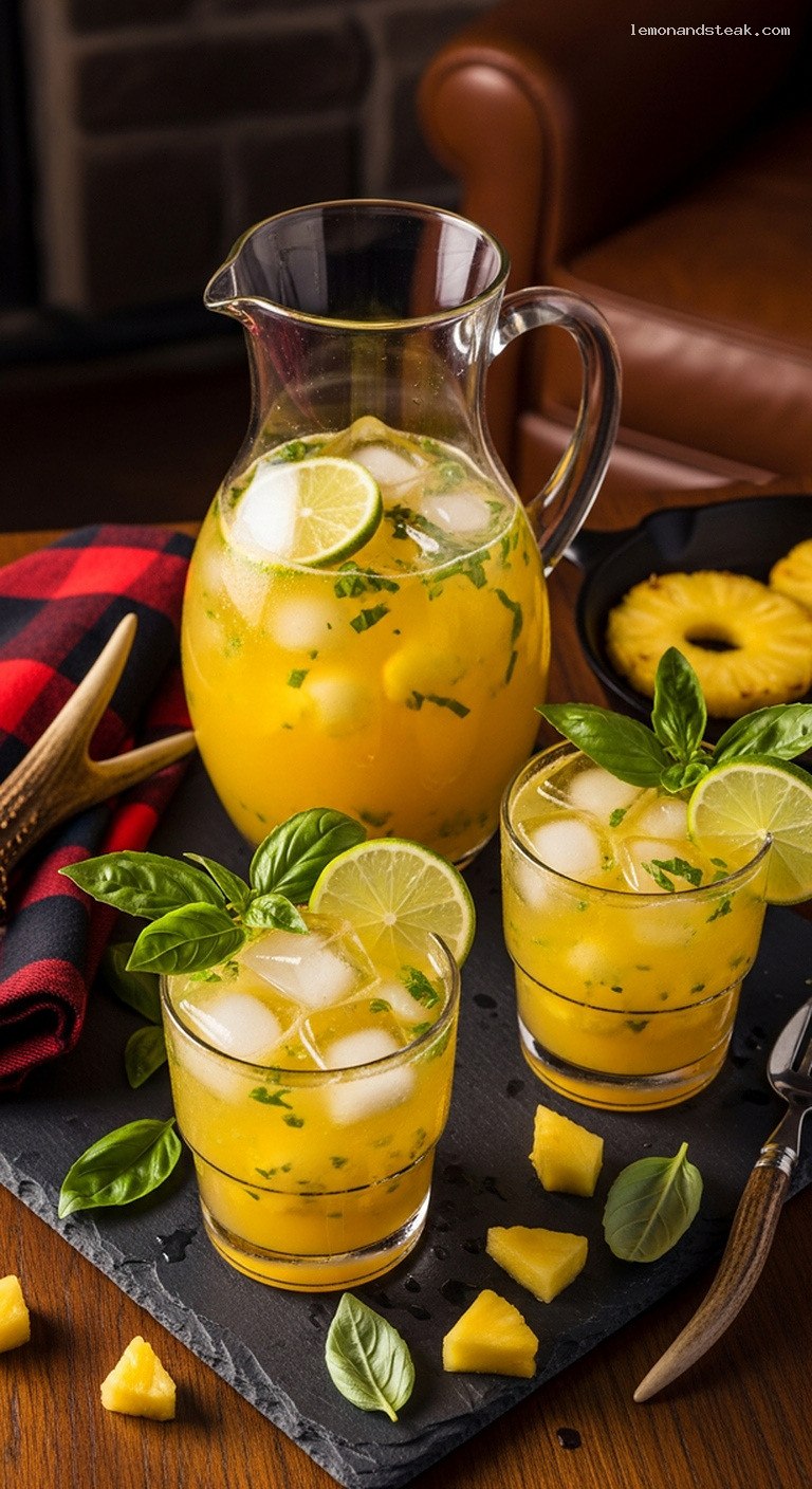 Pineapple Basil Agua Fresca With a Tropical Twist