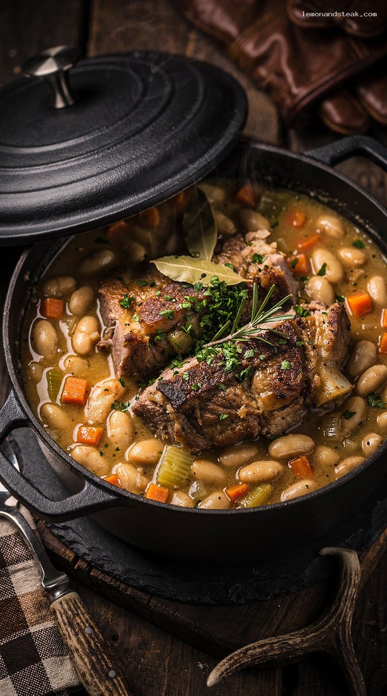 Pork Shoulder and White Bean Stew with Herbs