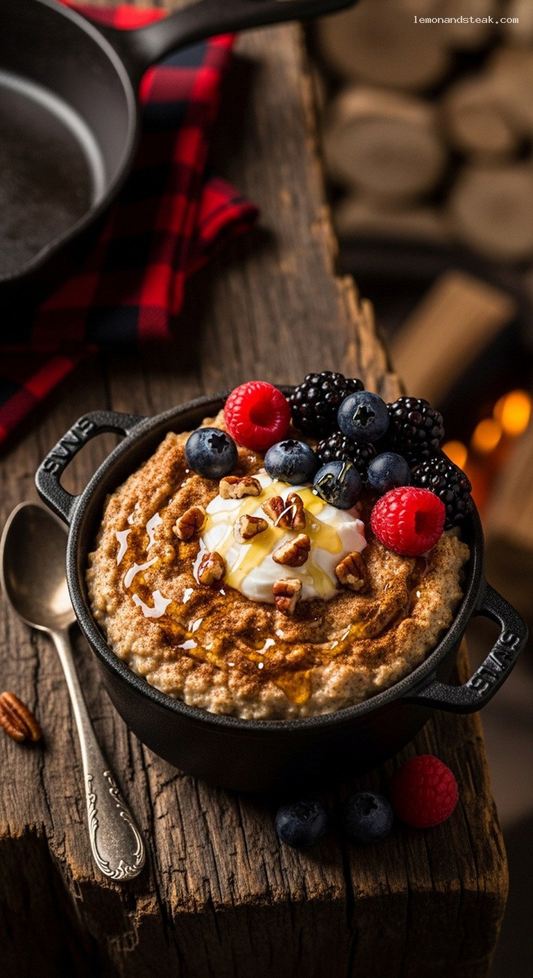 Quick Cozy Cinnamon Berry Oatmeal Cup