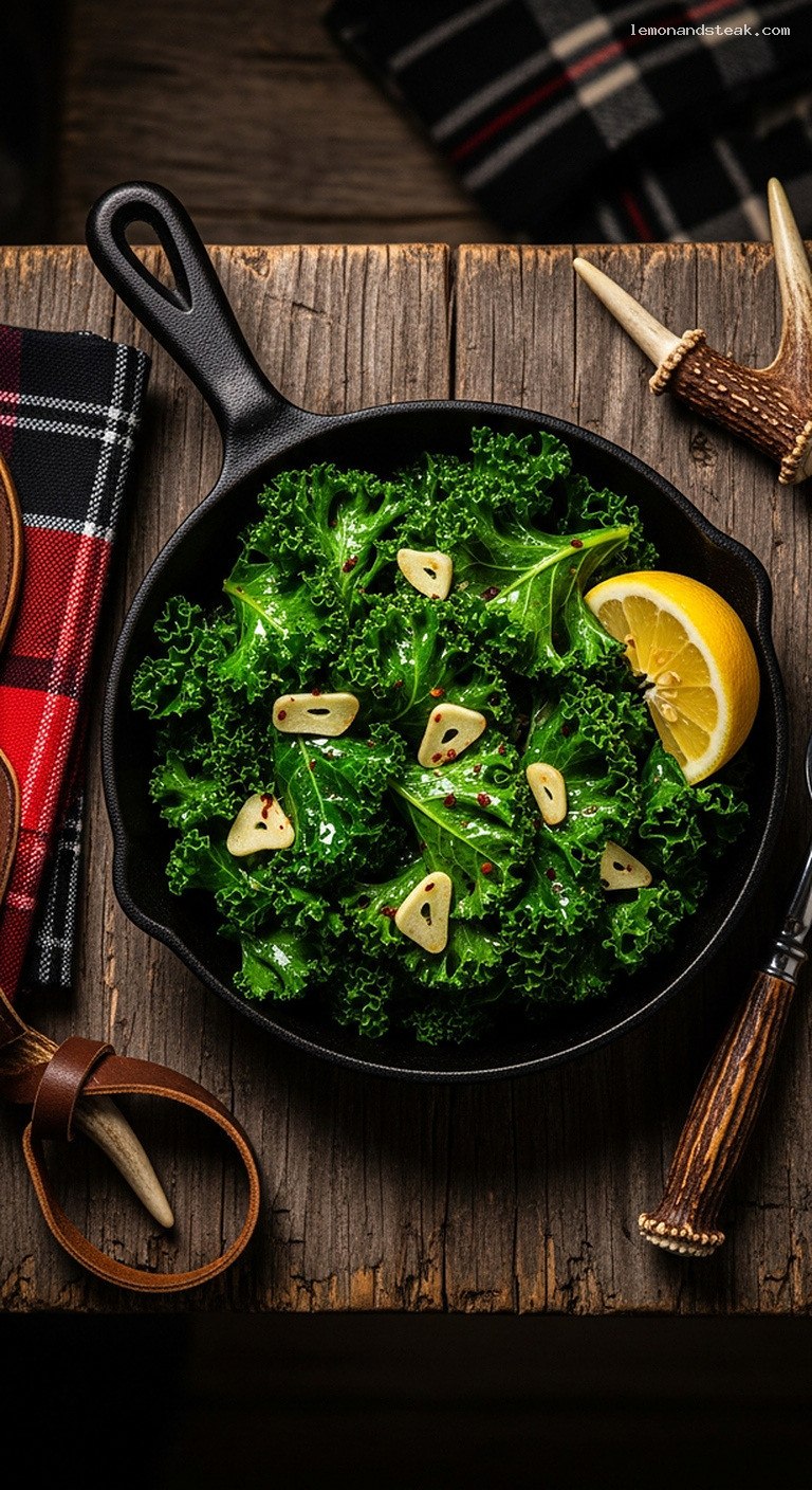 Quick Sautéed Kale with Garlic and Lemon