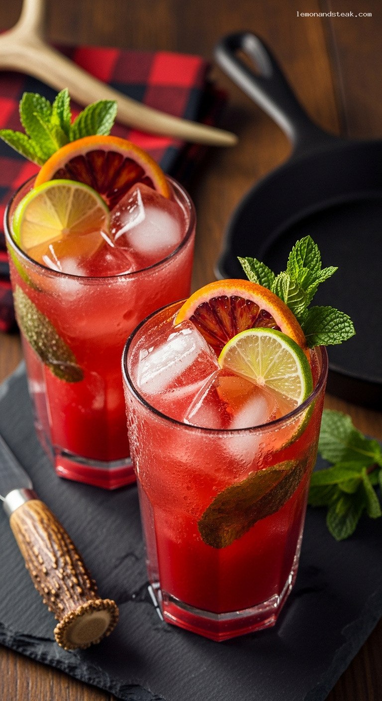 Refreshing Blood Orange Mint Cooler