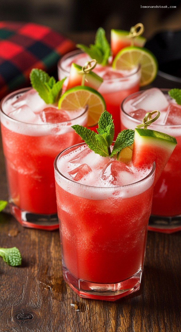 Refreshing Watermelon Coconut Lime Summer Cooler