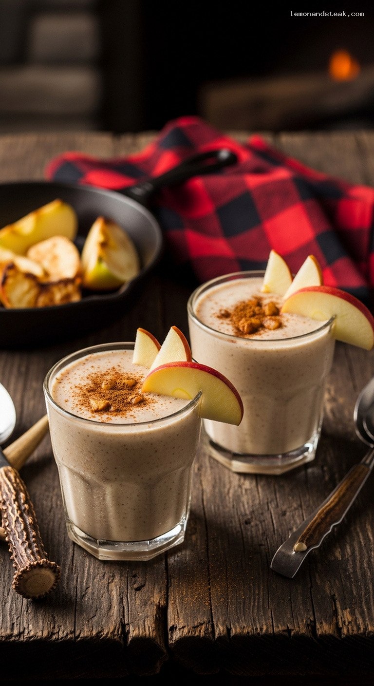 Roasted Apple Cinnamon Yogurt Smoothie