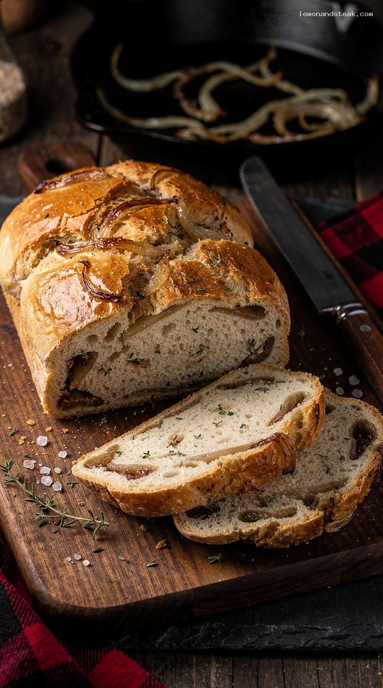 Roasted Onion and Thyme Bread Loaf