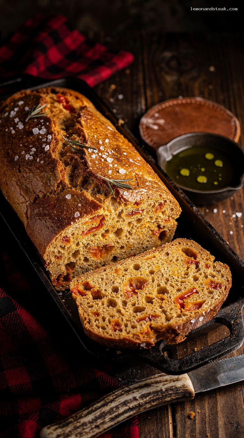 Roasted Red Pepper Olive Oil Yeast Bread