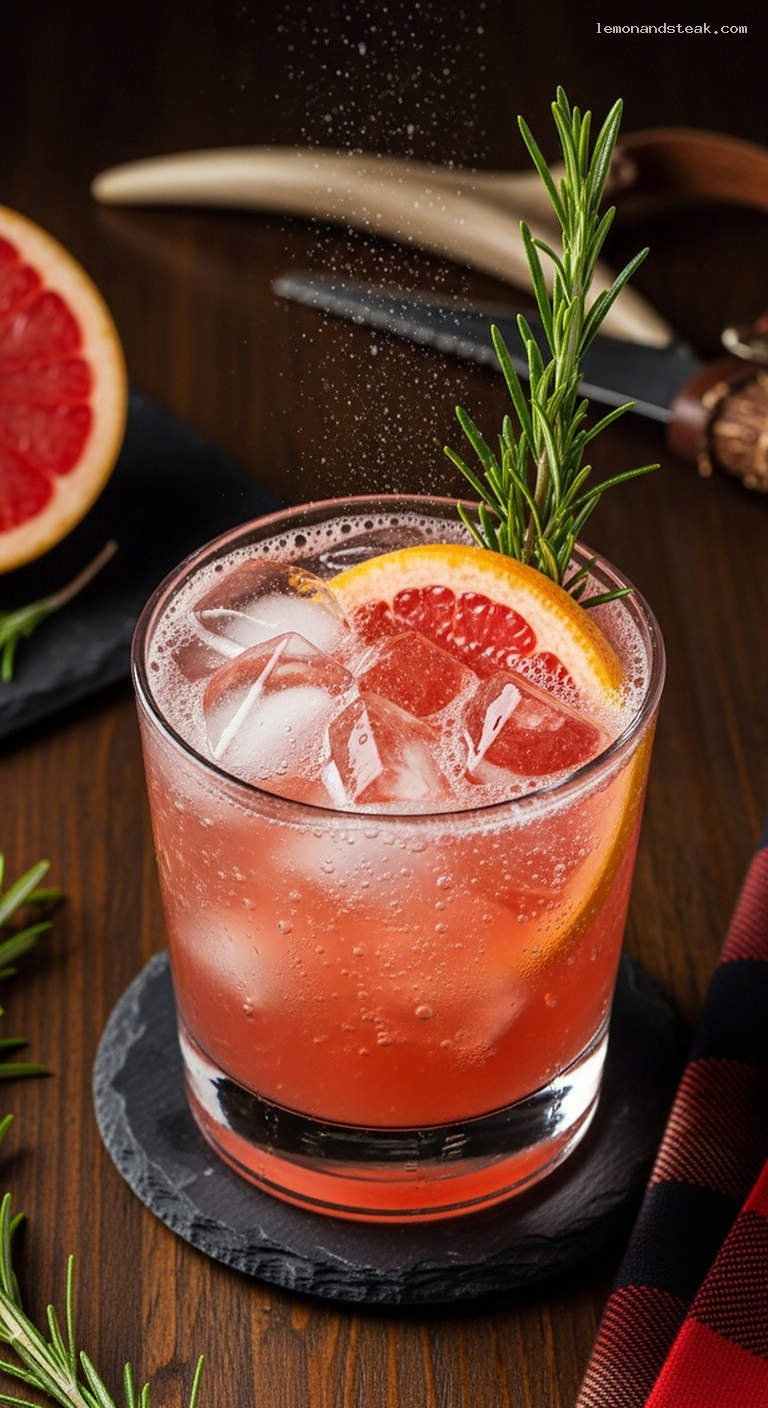 Rosemary-Grapefruit Sparkling Cooler