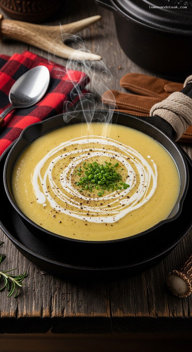 Rustic Creamy Potato Leek Soup for Cold Nights