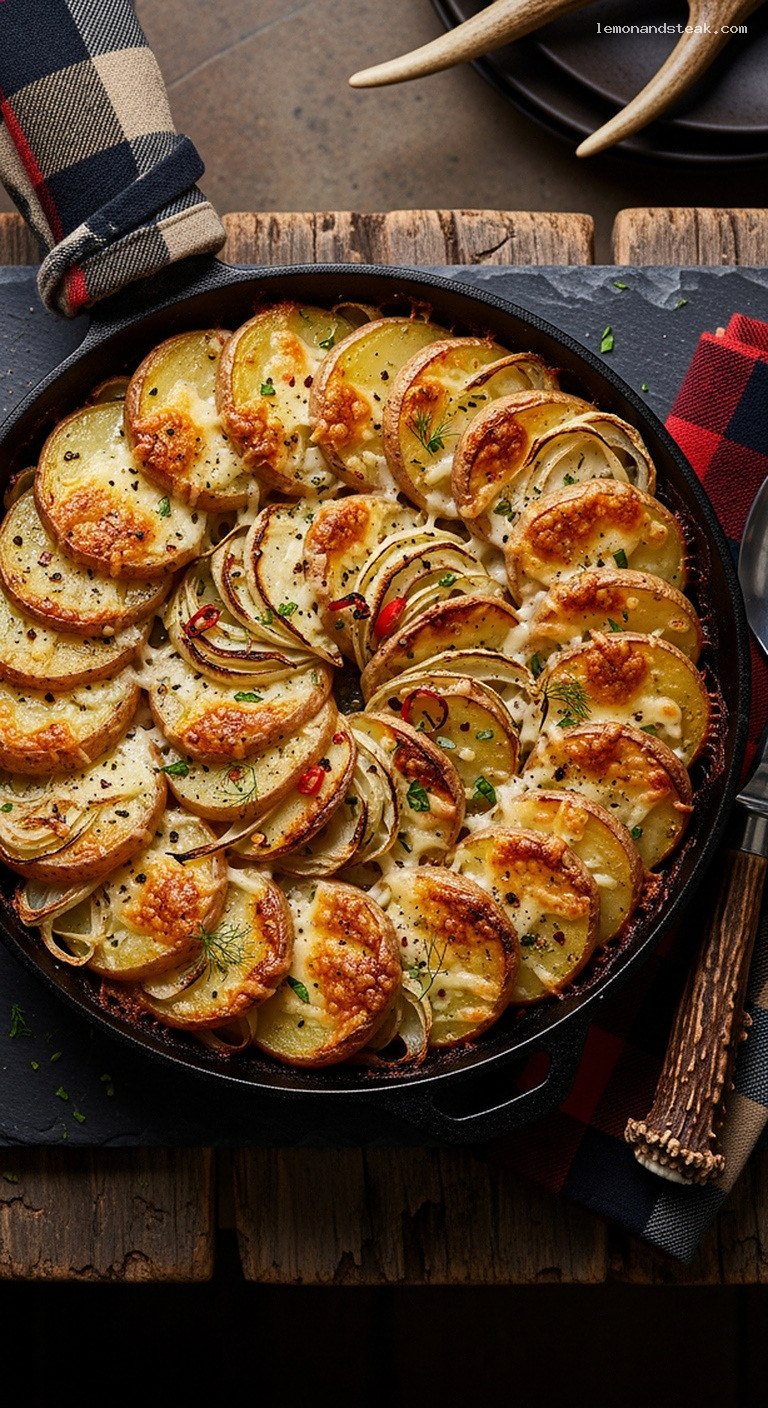 Savory Potato and Caramelized Fennel Gratin Bake
