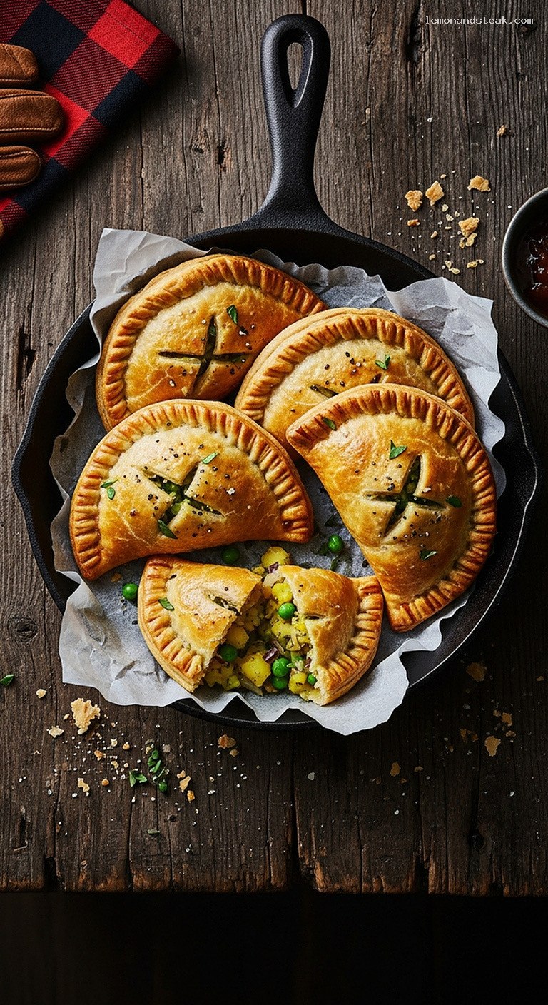 Savory Potato and Pea Hand Pies