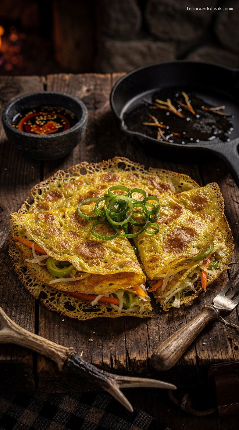 Savory Scallion Egg Pancakes with Crisp Golden Edges