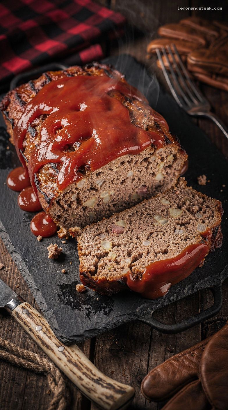 Simple Homestyle Meatloaf With Ketchup Glaze