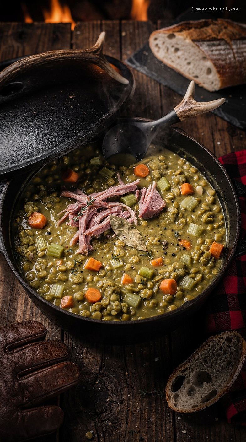Slow-Cooked Split Pea and Ham Stew