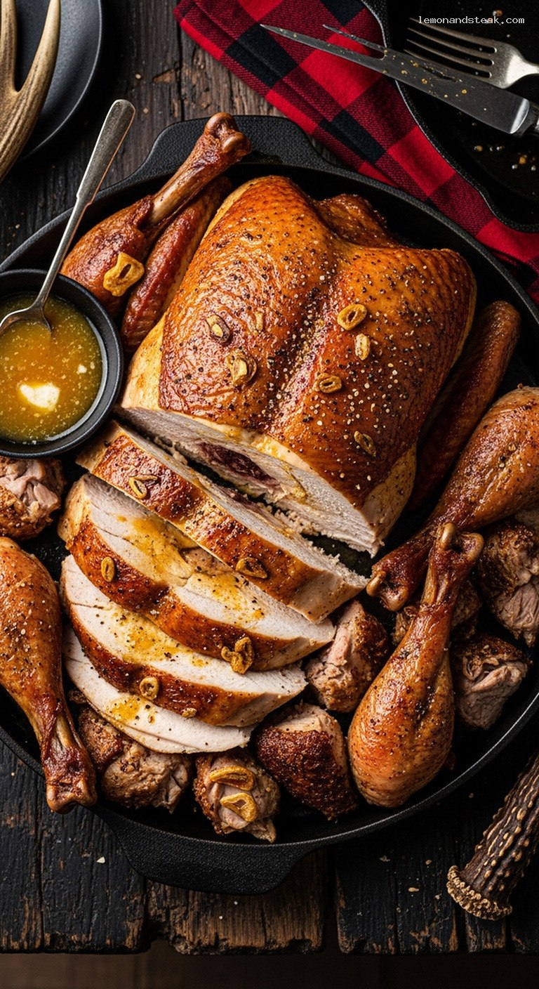 Slow-Roasted Garlic Butter Turkey With Homestyle Flavor