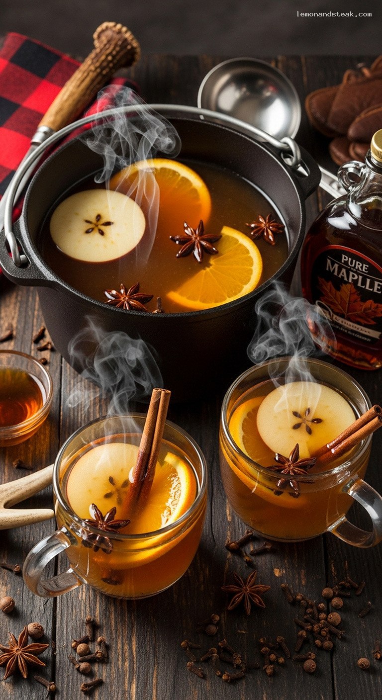 Slow-Simmered Spiced Apple Maple Cider
