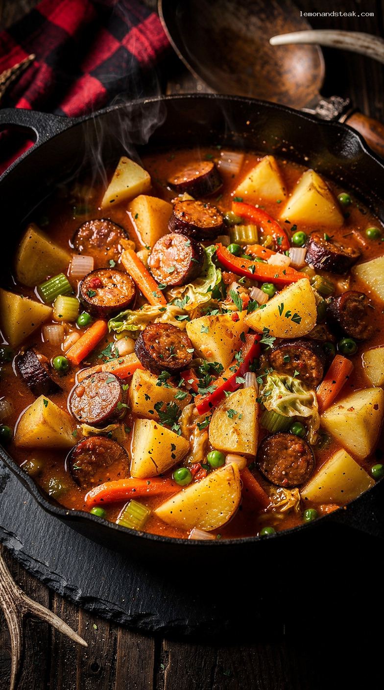 Smoked Sausage and Potato Stew with Vegetables
