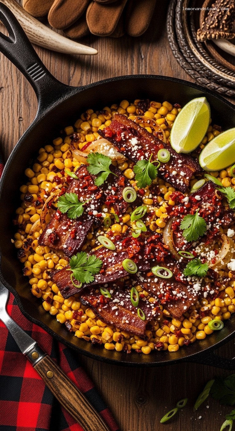 Smoky Chipotle Bacon Corn Skillet