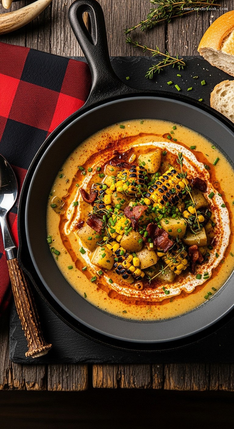 Smoky Potato and Charred Corn Chowder