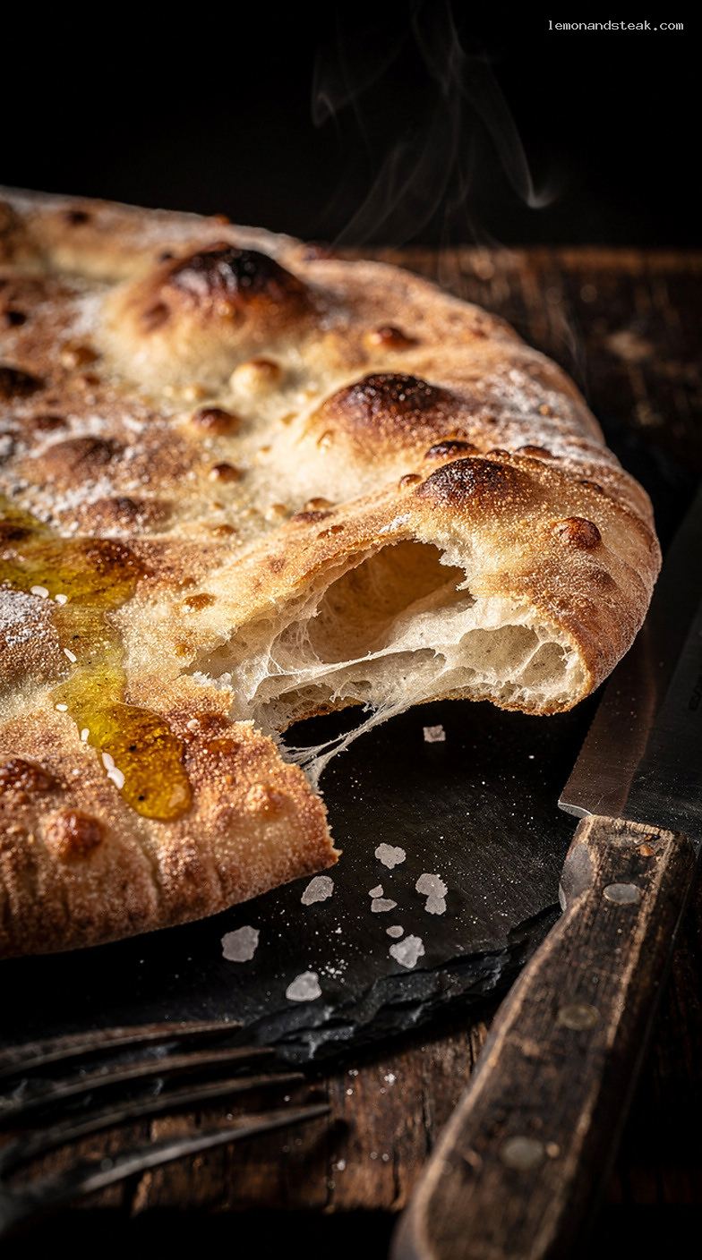 Soft Homemade Pita Bread With Perfect Pockets – Closeup