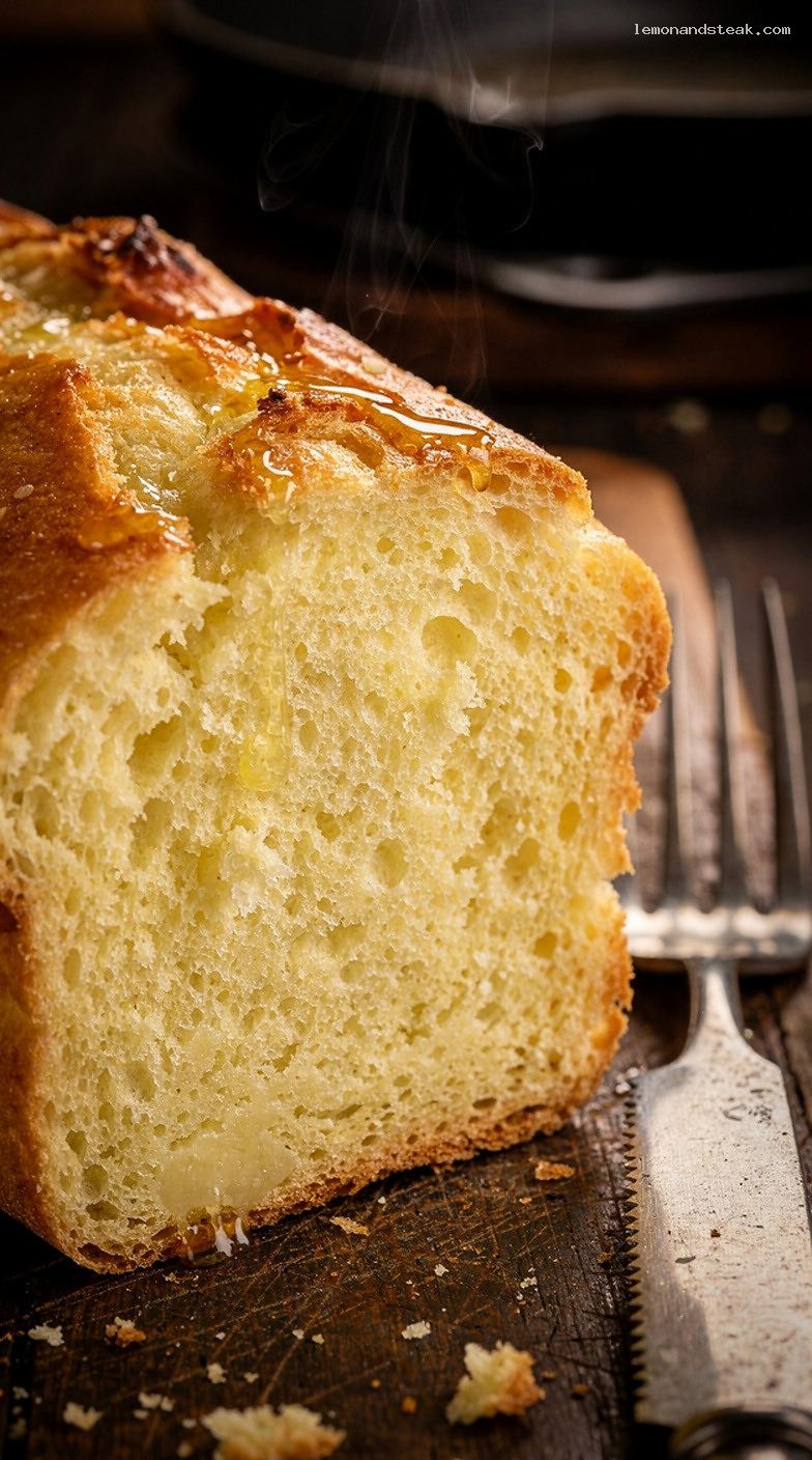 Soft Moist Potato Bread With Mashed Potatoes – Closeup