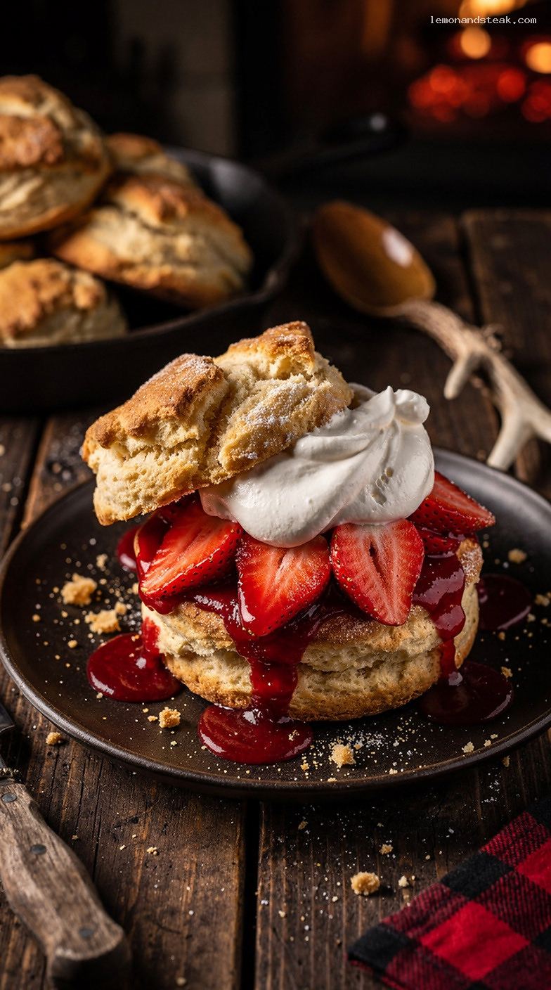 Southern Buttermilk Biscuit Shortcake with Strawberries and Cream