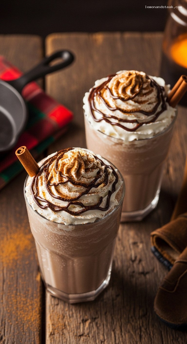 Spiced Mocha Cinnamon Iced Frappe