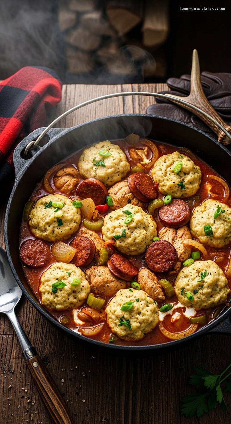 Spicy Cajun Chicken and Dumplings