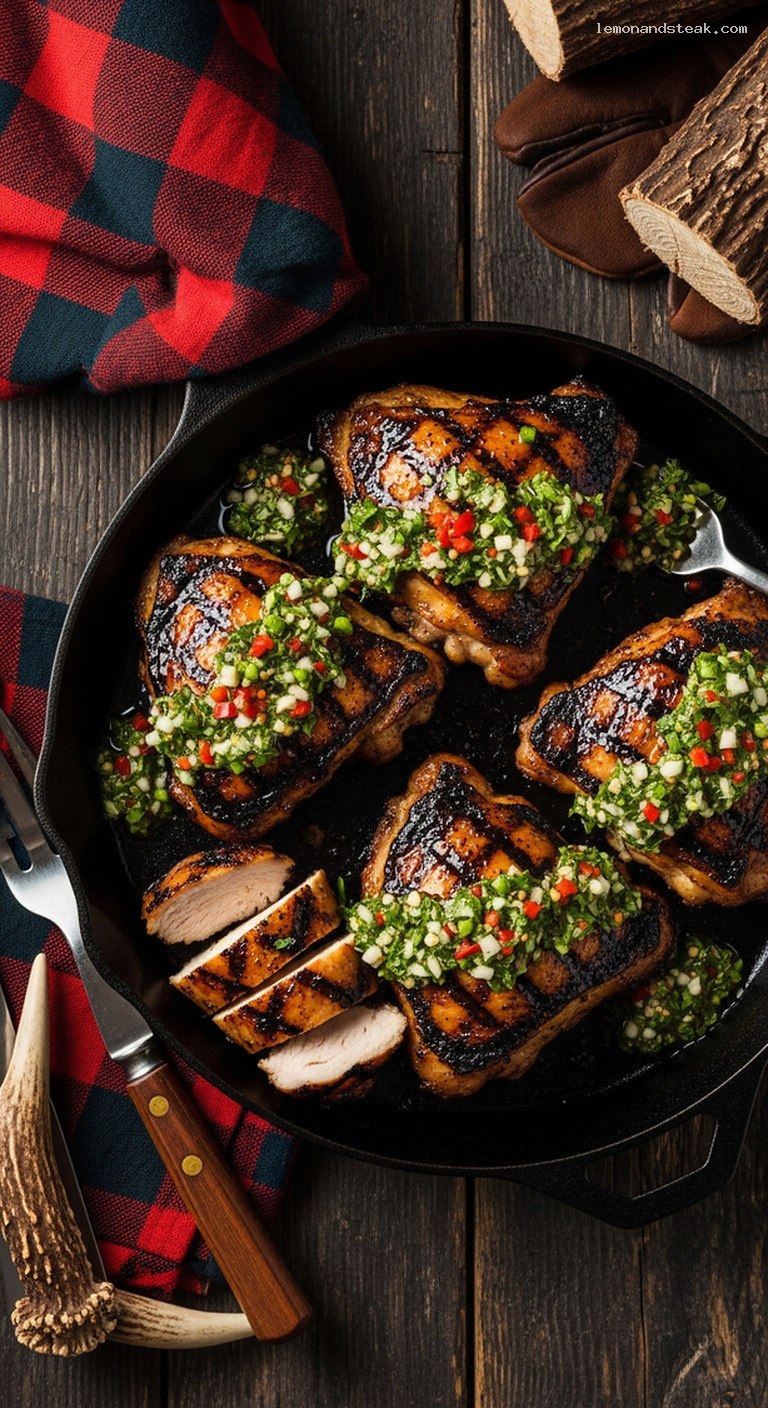 Spicy Cilantro Chimichurri Grilled Chicken