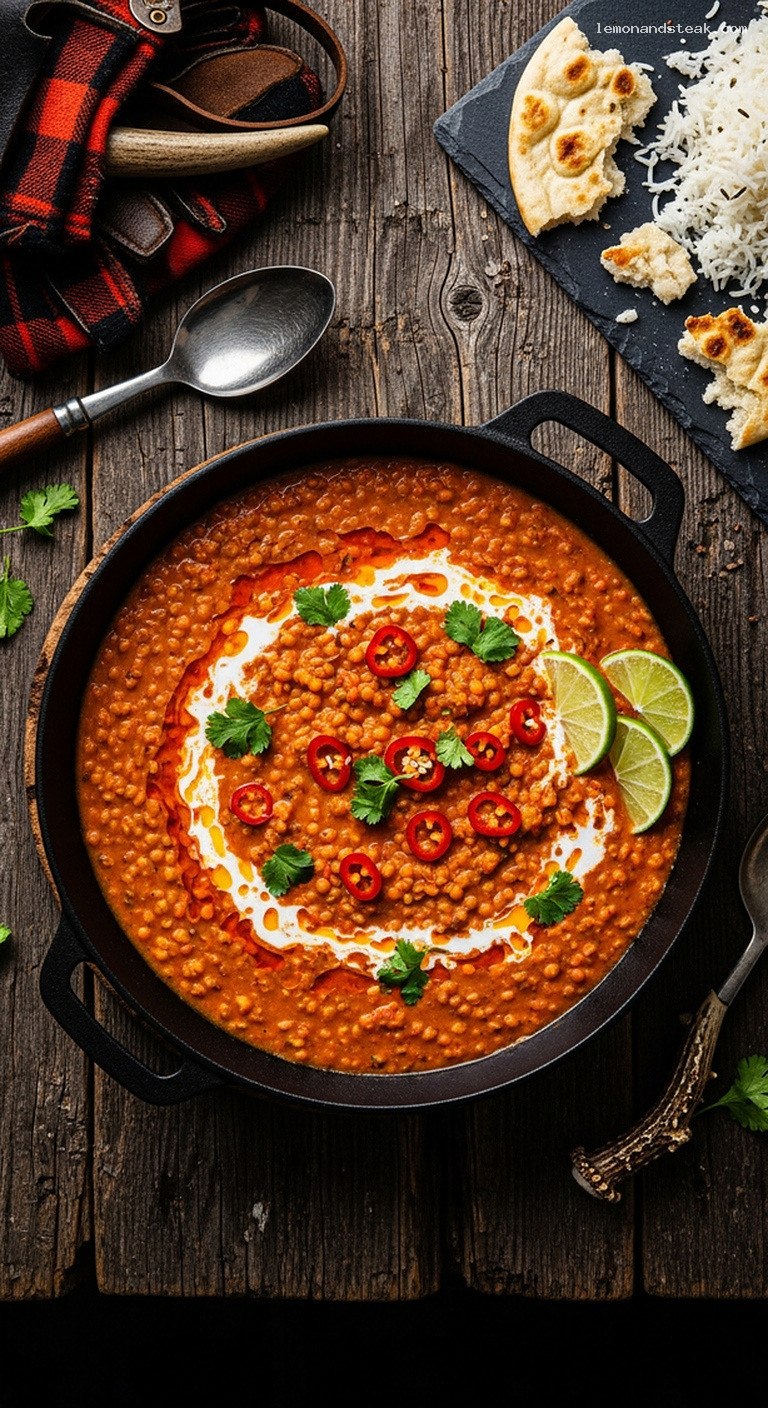 Spicy Coconut Red Lentil and Tomato Dal