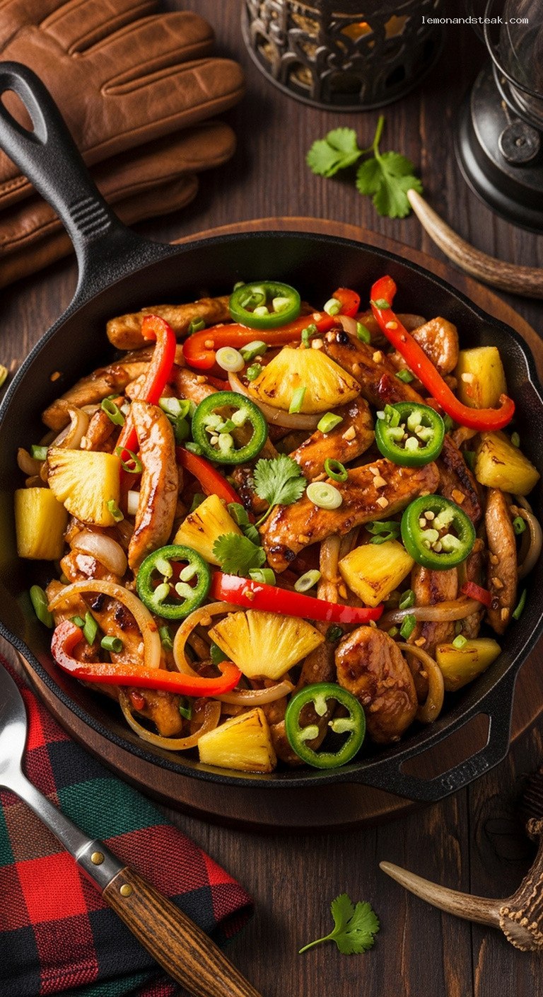 Spicy Jalapeño Pineapple Chicken Stir-Fry