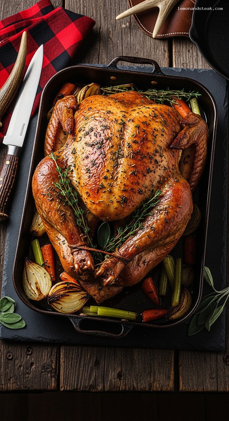 Stuffing-Inspired Herb-Rubbed Roast Turkey