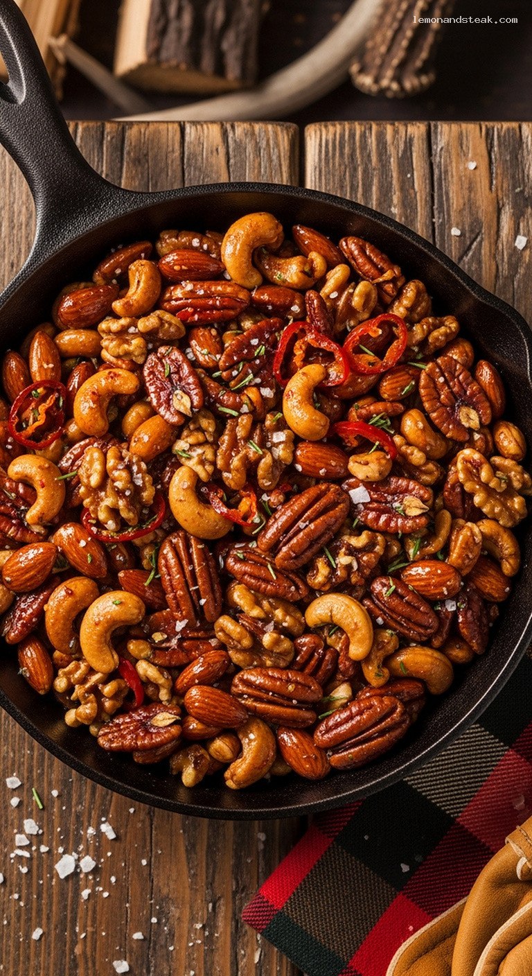Sweet and Spicy Maple Cayenne Roasted Nut Mix