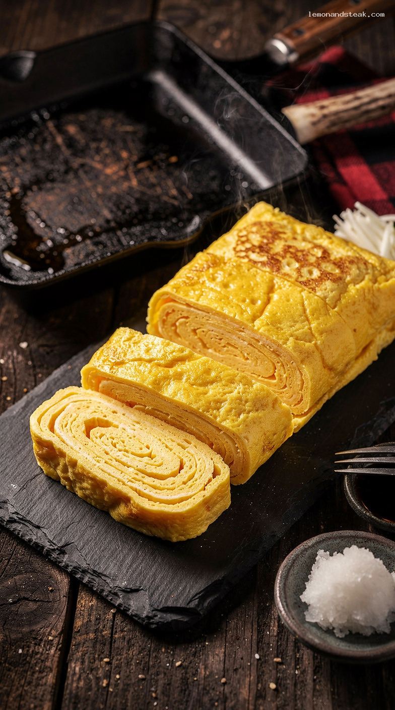 Sweet-Savory Tamagoyaki Japanese Rolled Omelette Recipe