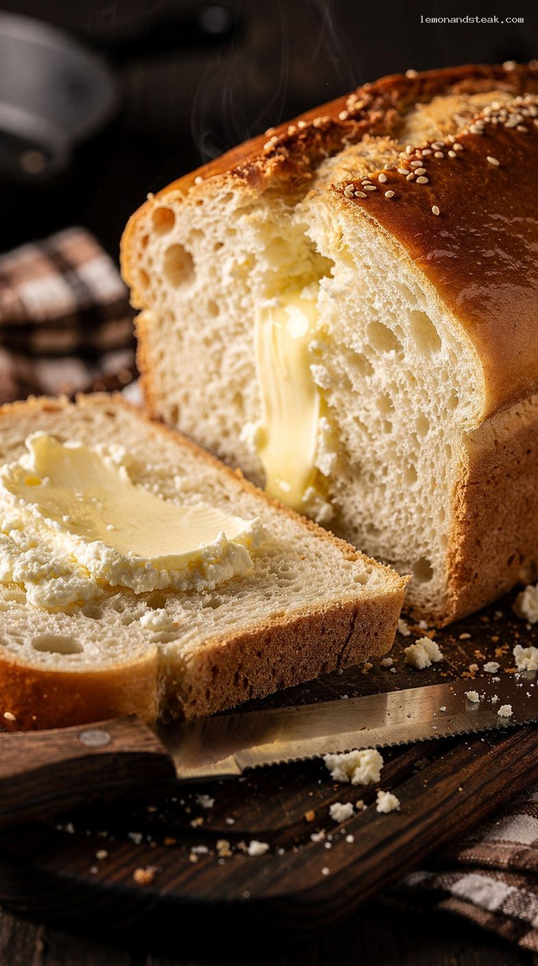Tender High-Protein Cottage Cheese Bread Recipe – Closeup