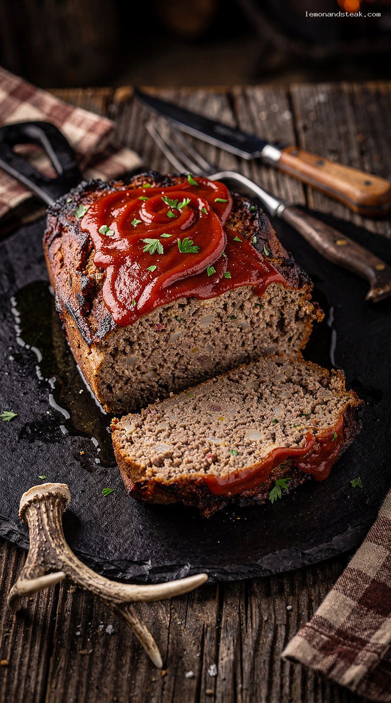 Traditional Beef Meatloaf With Milk-Butter Panade and Ketchup Glaze
