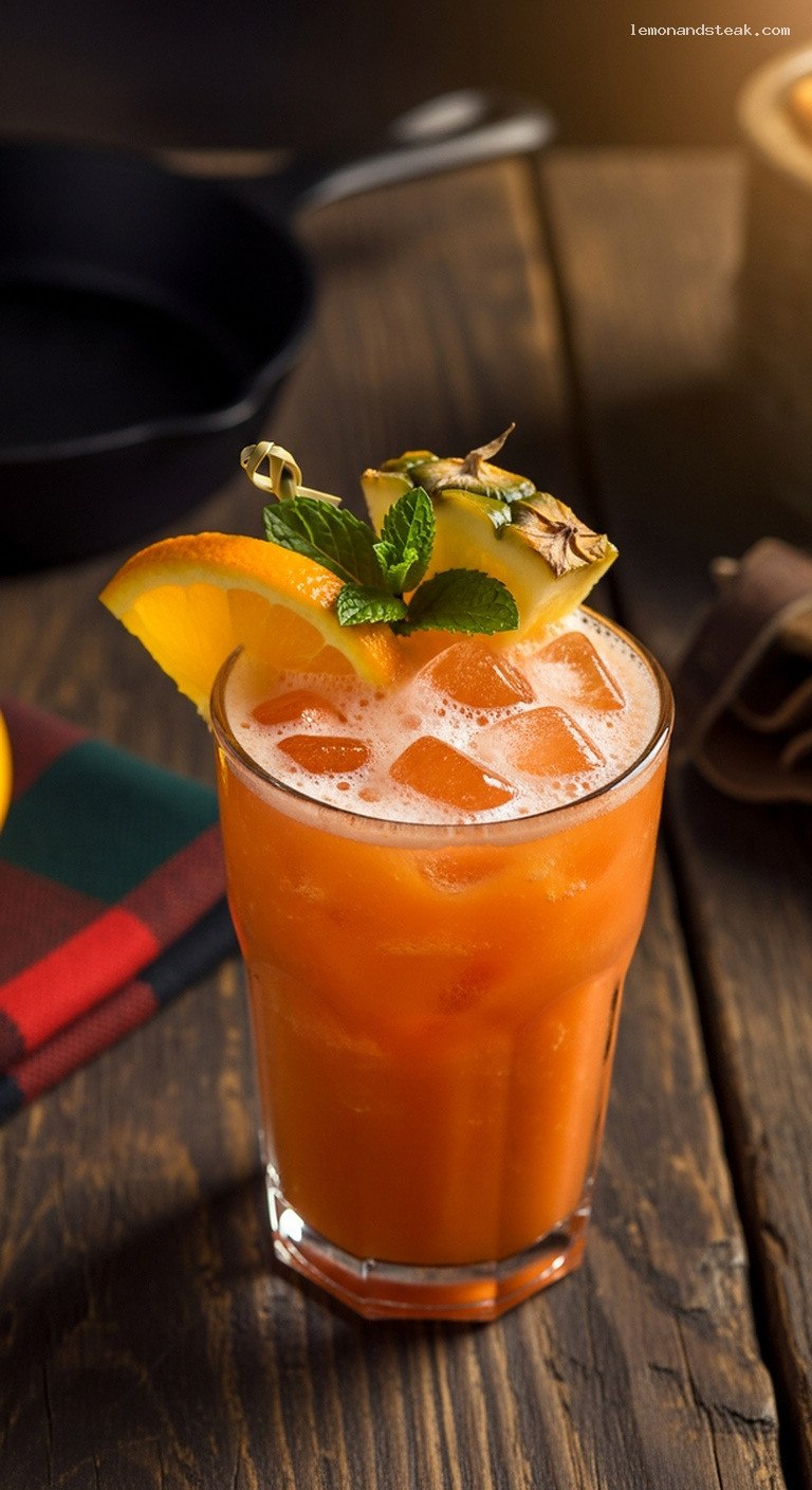 Tropical Carrot Orange Pineapple Cooler