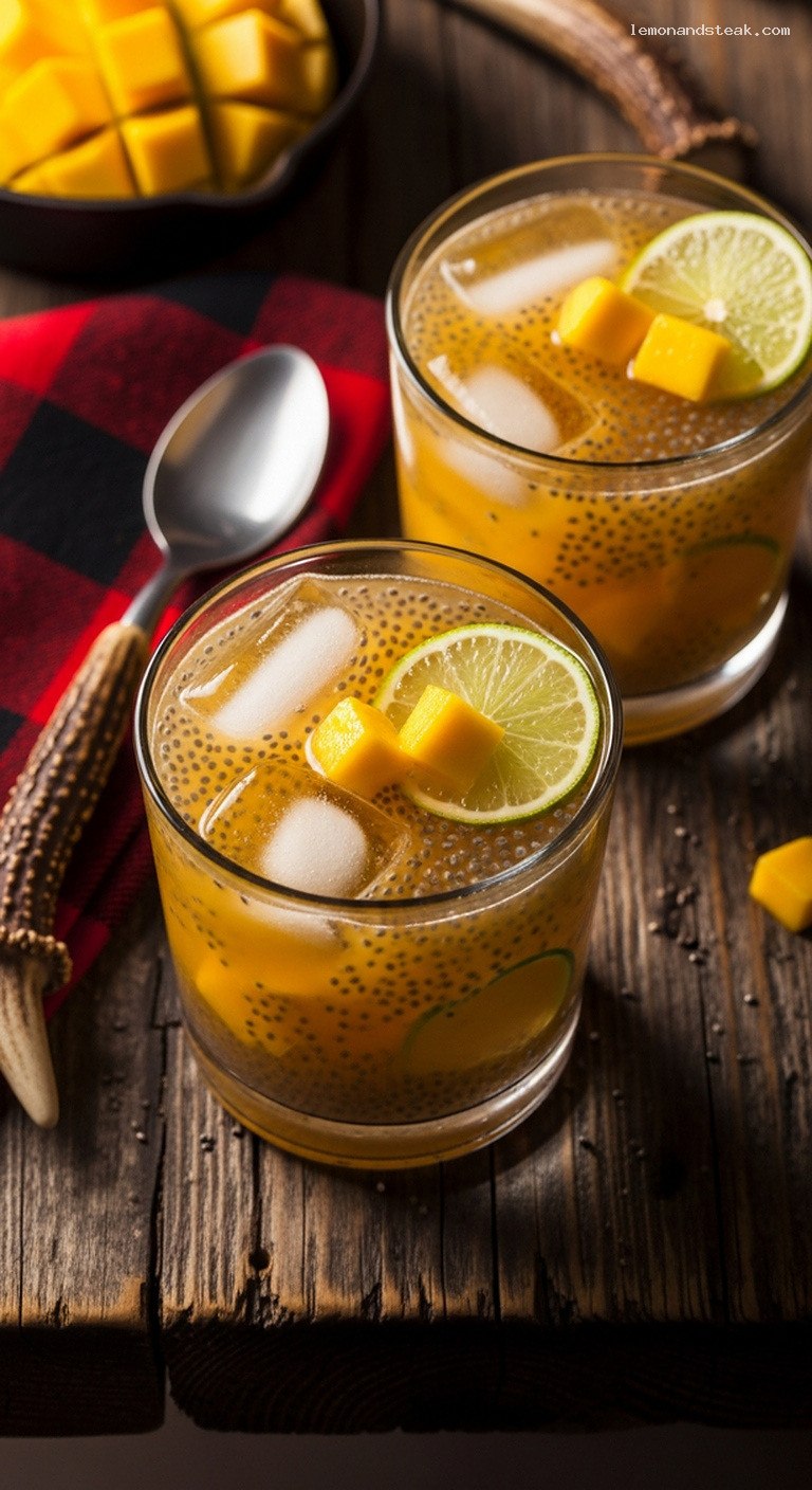Tropical Mango Lime Chia Refresher