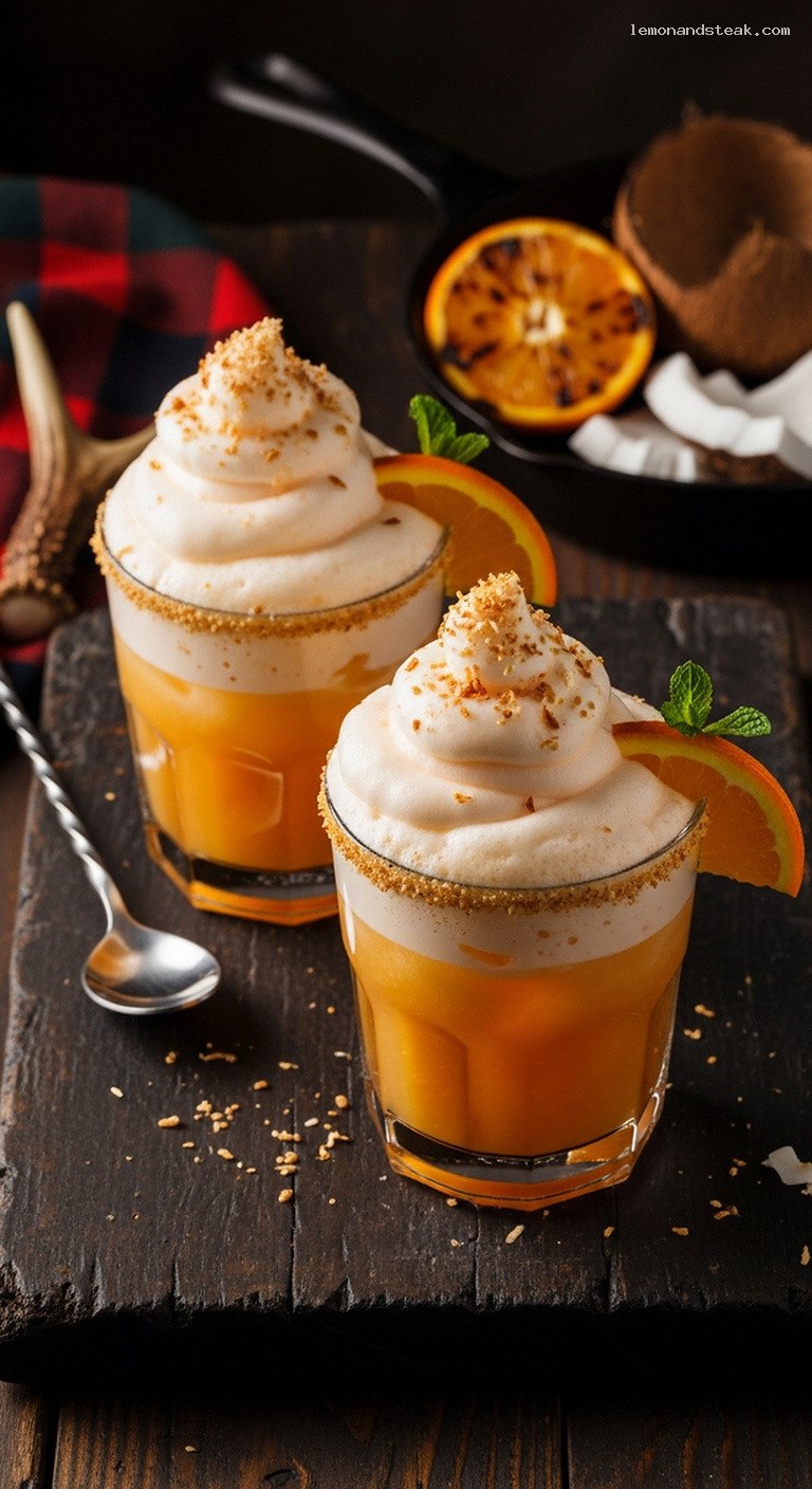 Tropical Orange Coconut Sunrise Froth