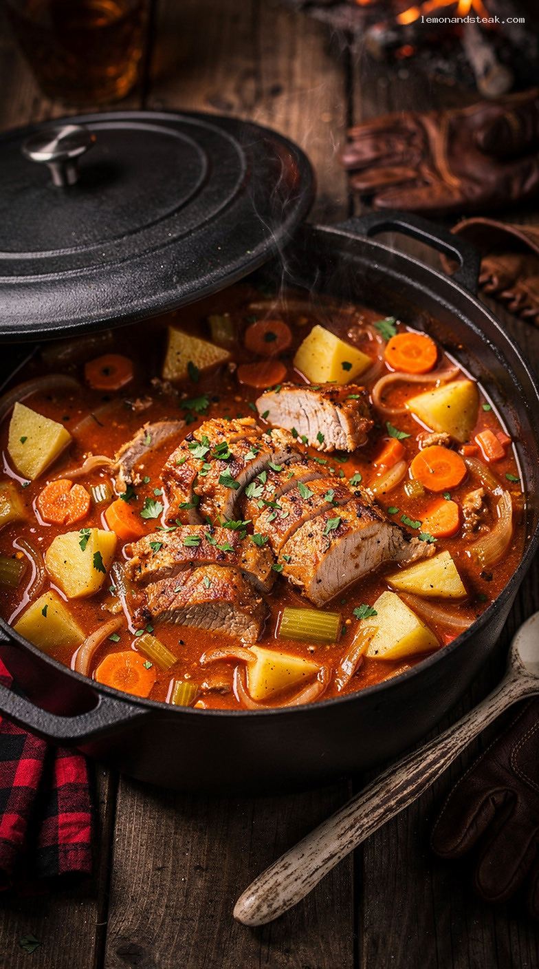 Turkey and Vegetable Tomato Stew with Herbs