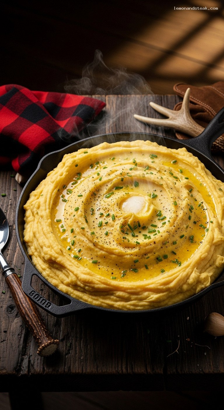 Ultra Creamy Garlic Mashed Potatoes with Butter and Cream