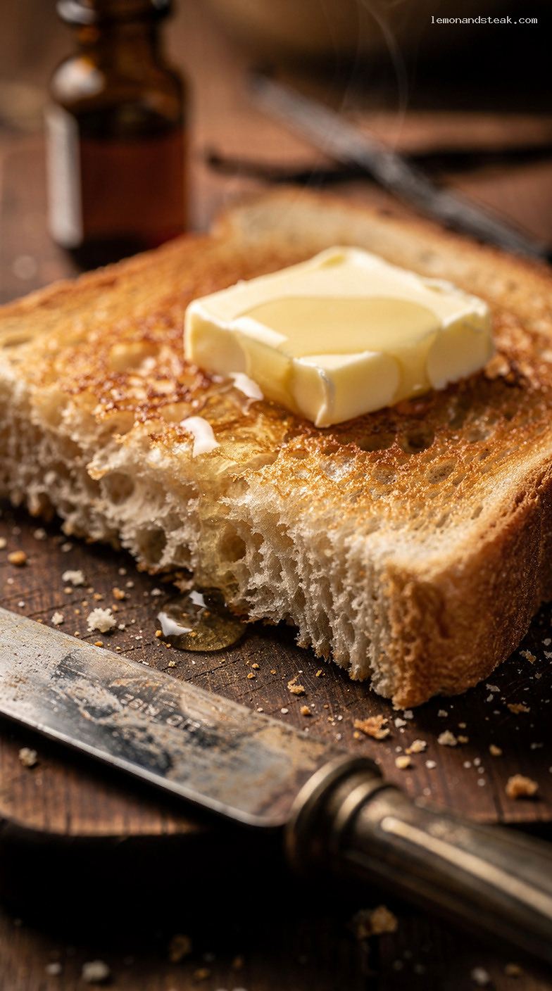 Vanilla Milk Breakfast Bread Loaf for Toasting – Closeup