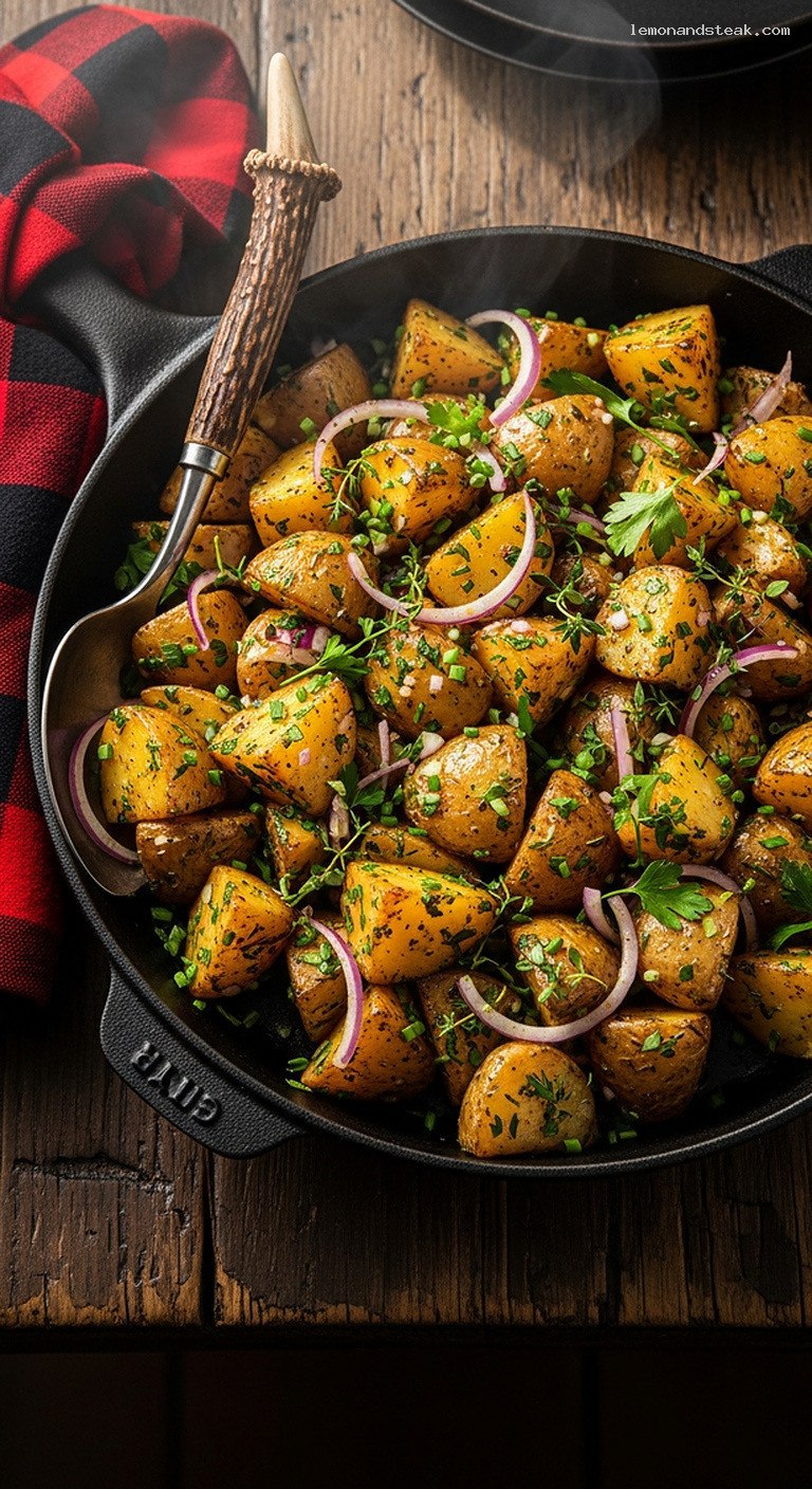 Warm Potato and Roasted Garlic Dijon Salad