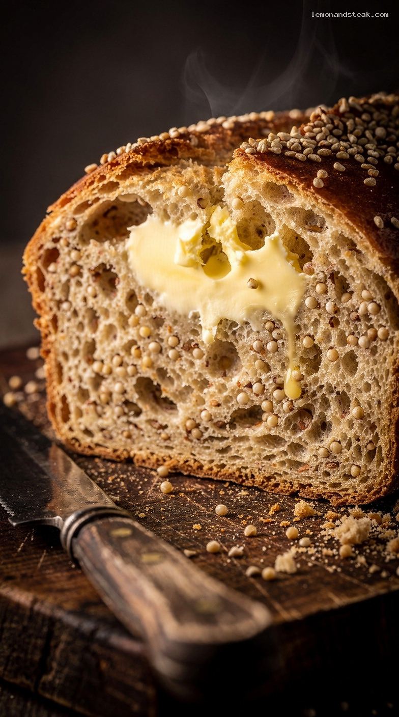 Wholesome Millet Bread With Light Nutty Flavor – Closeup